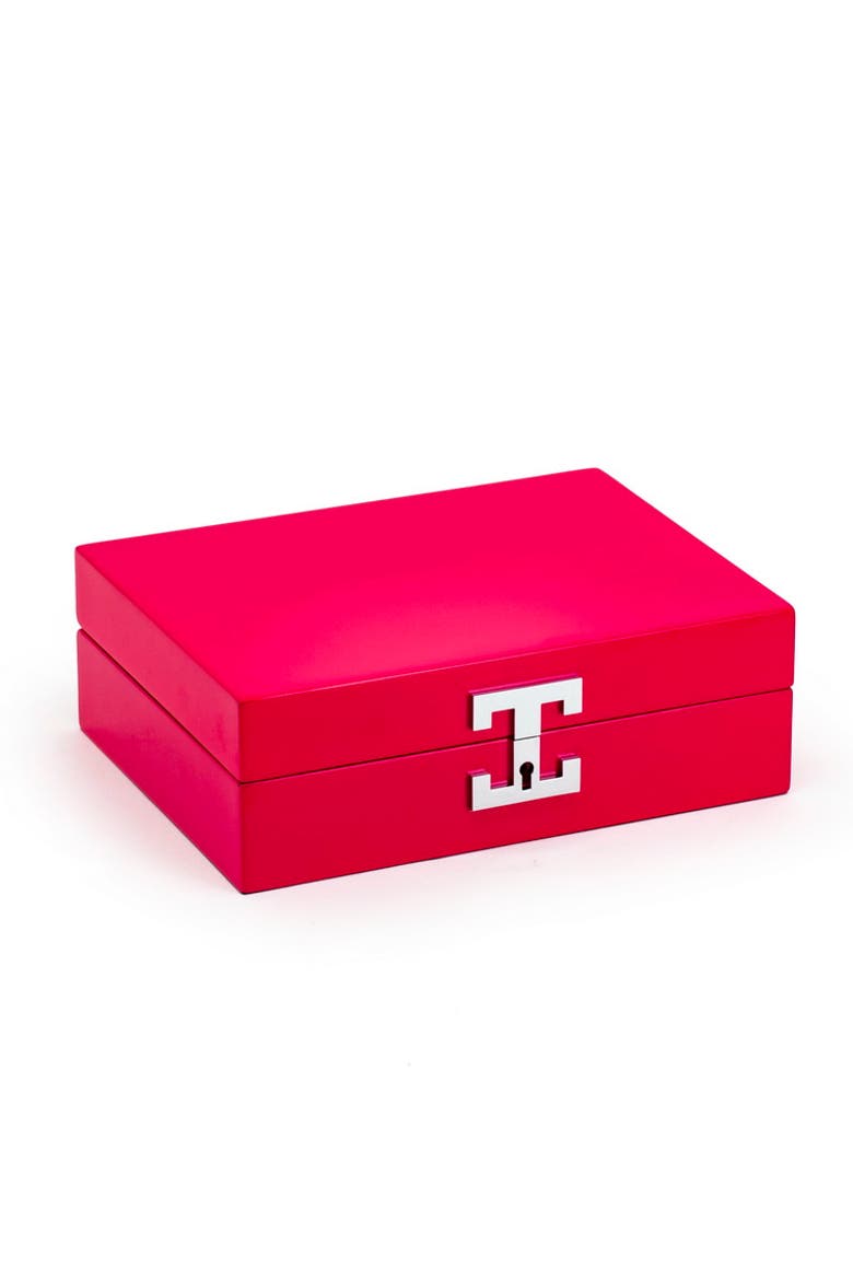 Jewelry Box with Velvet Lining, Main, color, Pink