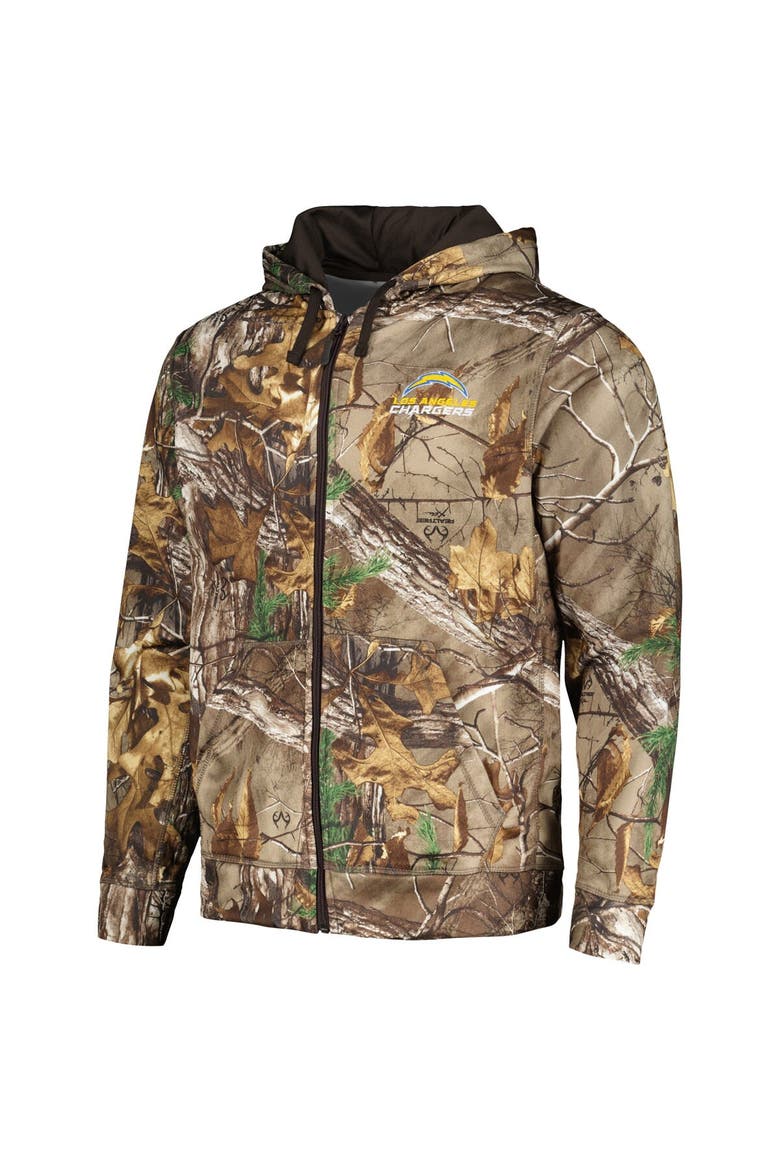 Men's Dunbrooke Realtree Camo/Black Los Angeles Chargers Hunter Softshell Full-Zip Jacket, Alternate, color, Realtree Camo