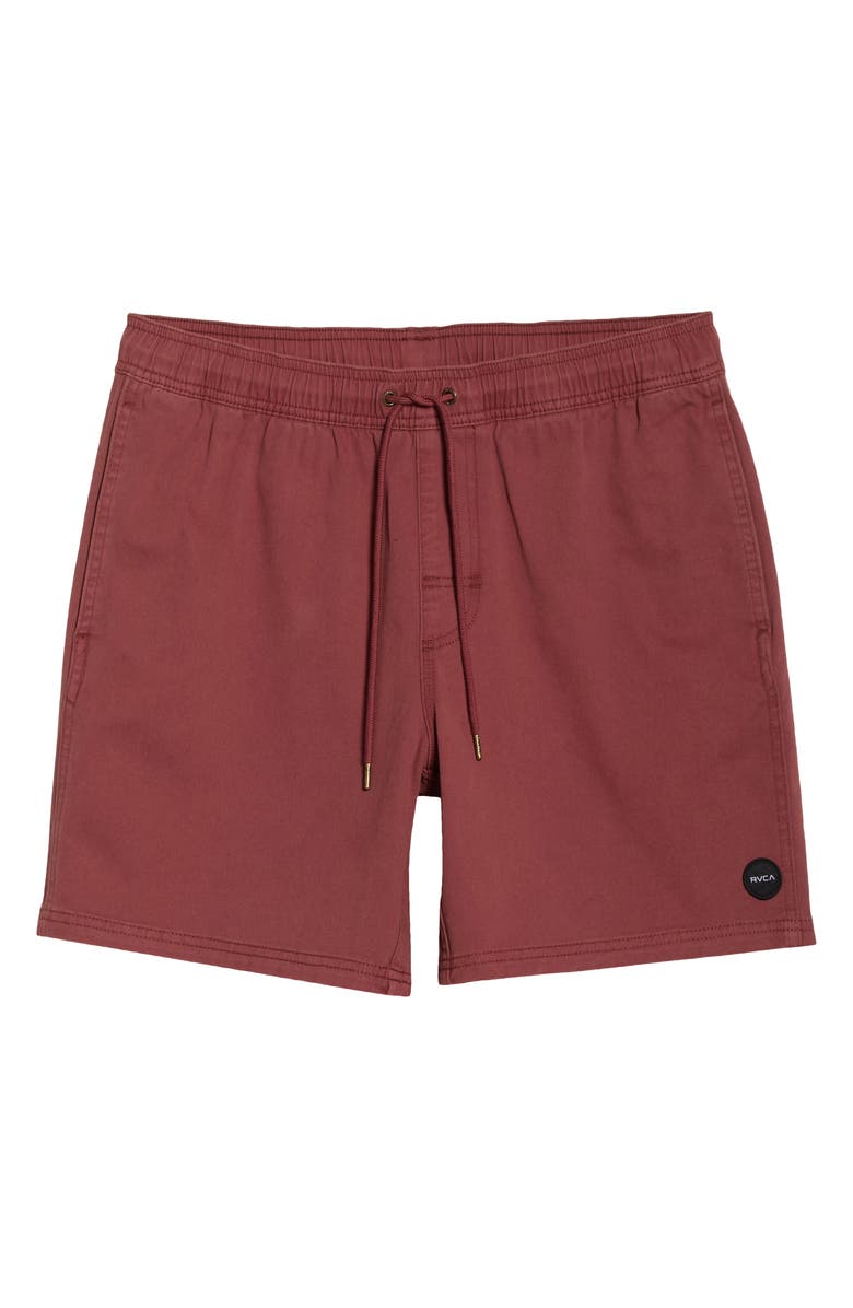 RVCA Escape Solid Shorts, Alternate, color, Red Earth