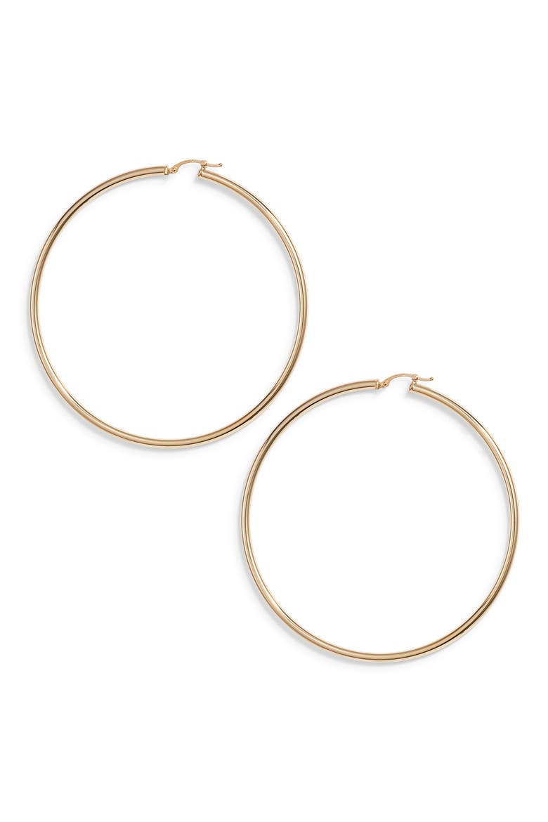 Giant Hoop Earrings, Main, color, 14K GOLD