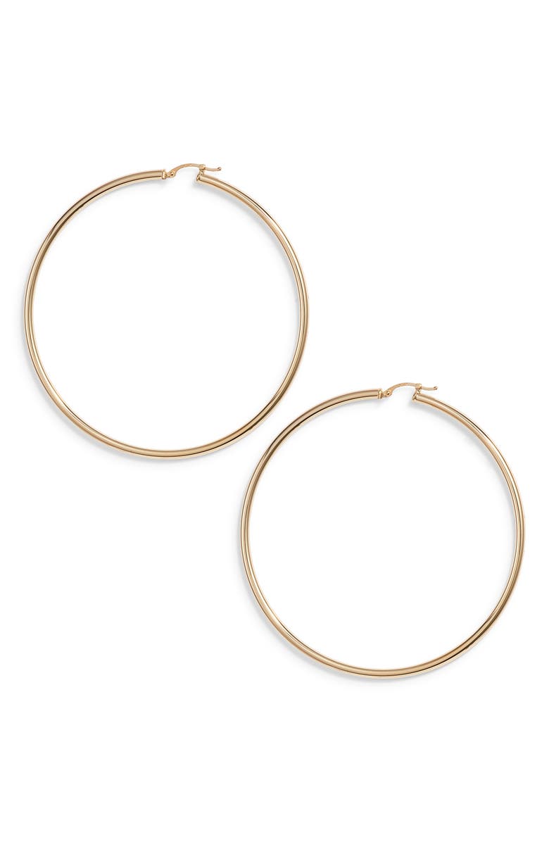 Jane Basch Designs Giant Hoop Earrings, Main, color, 