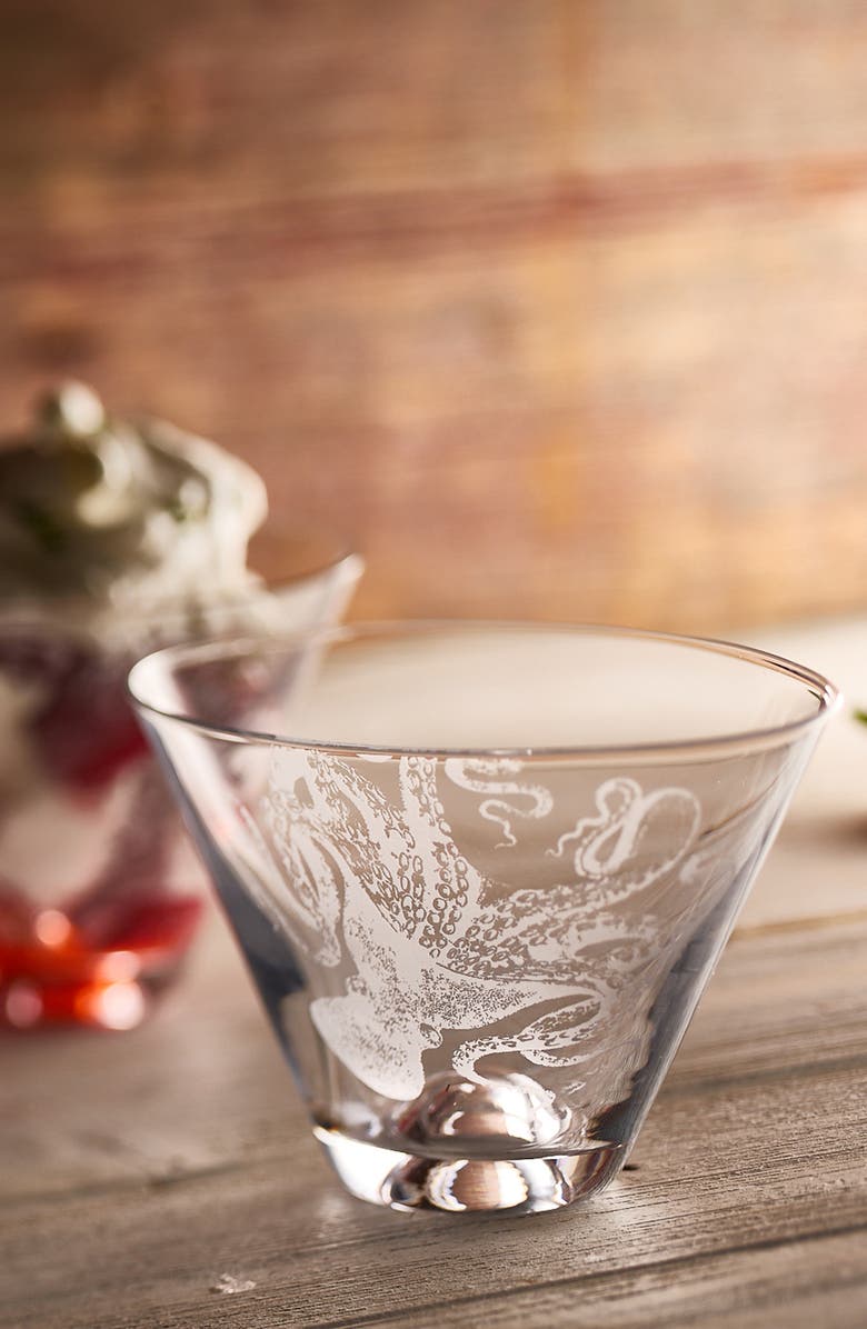 Caskata Lucy Stemless Martini Glasses, Set of 2, Alternate, color, Clear