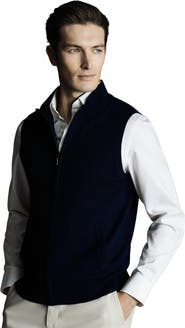 Charles Tyrwhitt Pure Merino Zip Vest