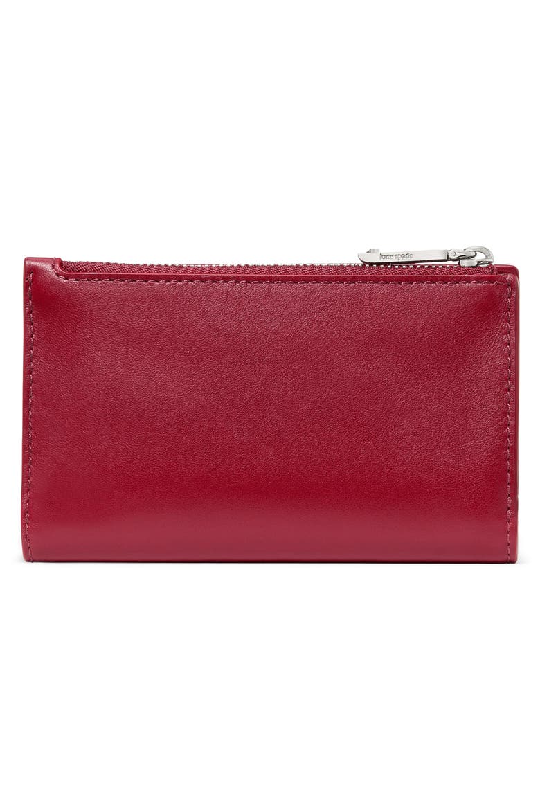 Devin Smooth Leather Wallet, Alternate, color, RED JAM