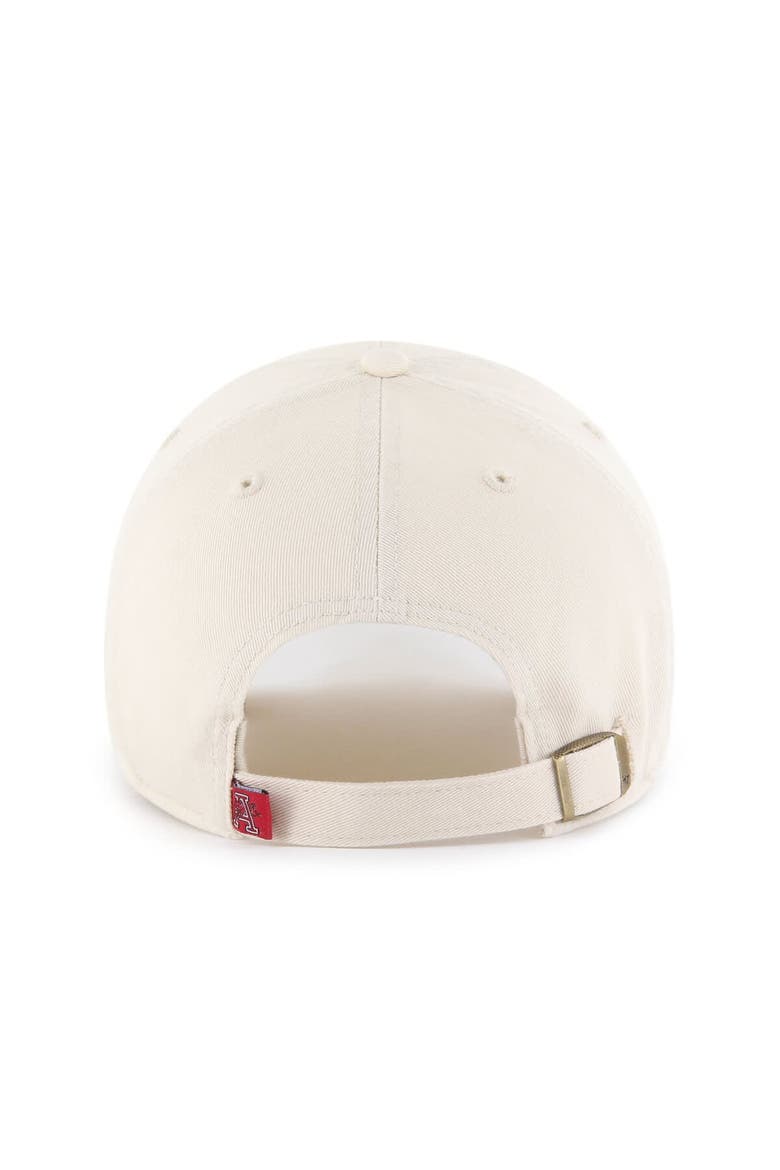 Men's '47 Natural Arkansas Razorbacks Vault Clean Up Adjustable Hat, Alternate, color, Natural