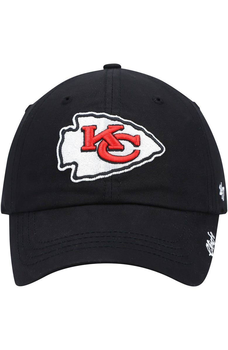 '47 Women's '47 Black Kansas City Chiefs Miata Clean Up Secondary Adjustable Hat, Alternate, color, Black