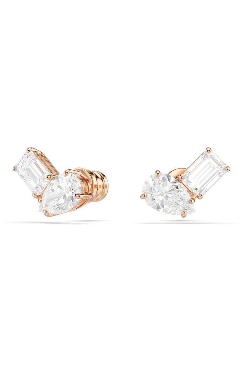 Mesmera Moi et Toi Earrings & Necklace Set, Alternate, color, ROSE GOLD/ WHITE