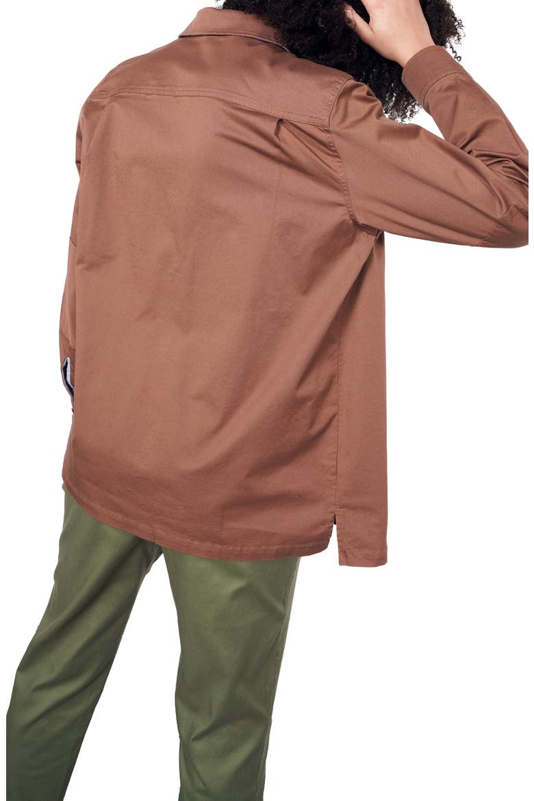 The Essential Lightweight Shirt Jacket, Alternate, color, COFFEE