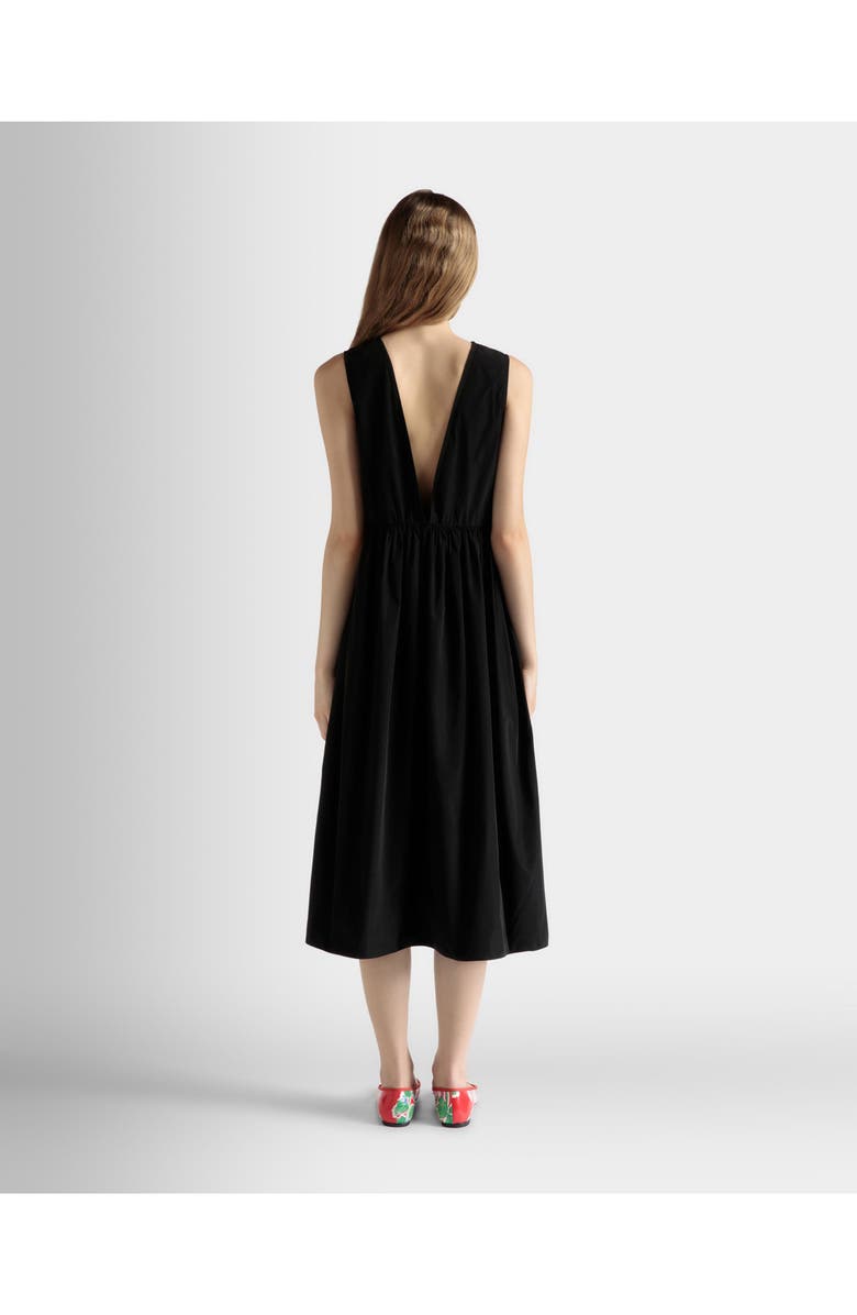Bally Sleeveless Midi Dress, Alternate, color, Black