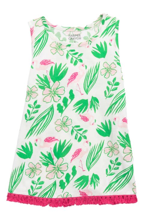 Kids' Fringe Cotton Trim Swing Tank (Toddler & Little Kid)