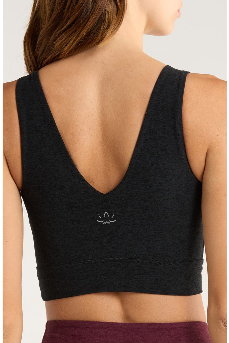 Space Dye Longline Sports Bra, Alternate, color, DARKEST NIGHT