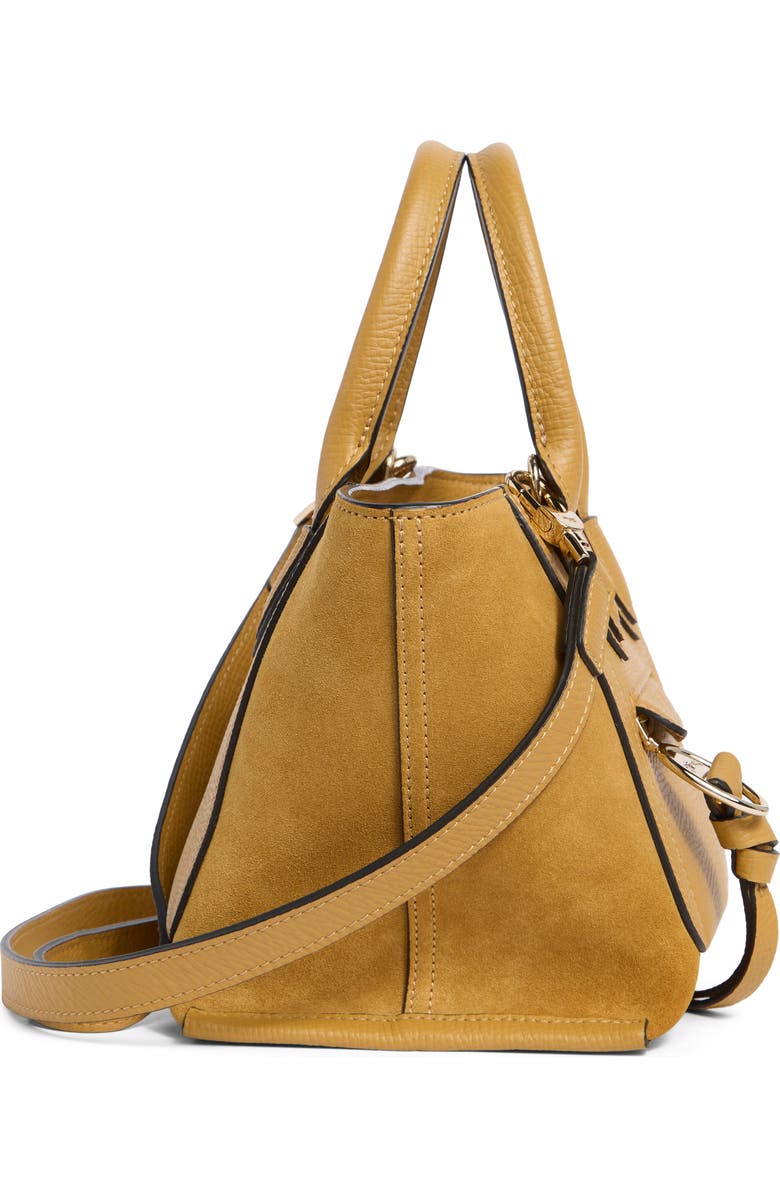 Longchamp Small Mailbox Soft Top Leather Crossbody Bag, Alternate, color, Honey