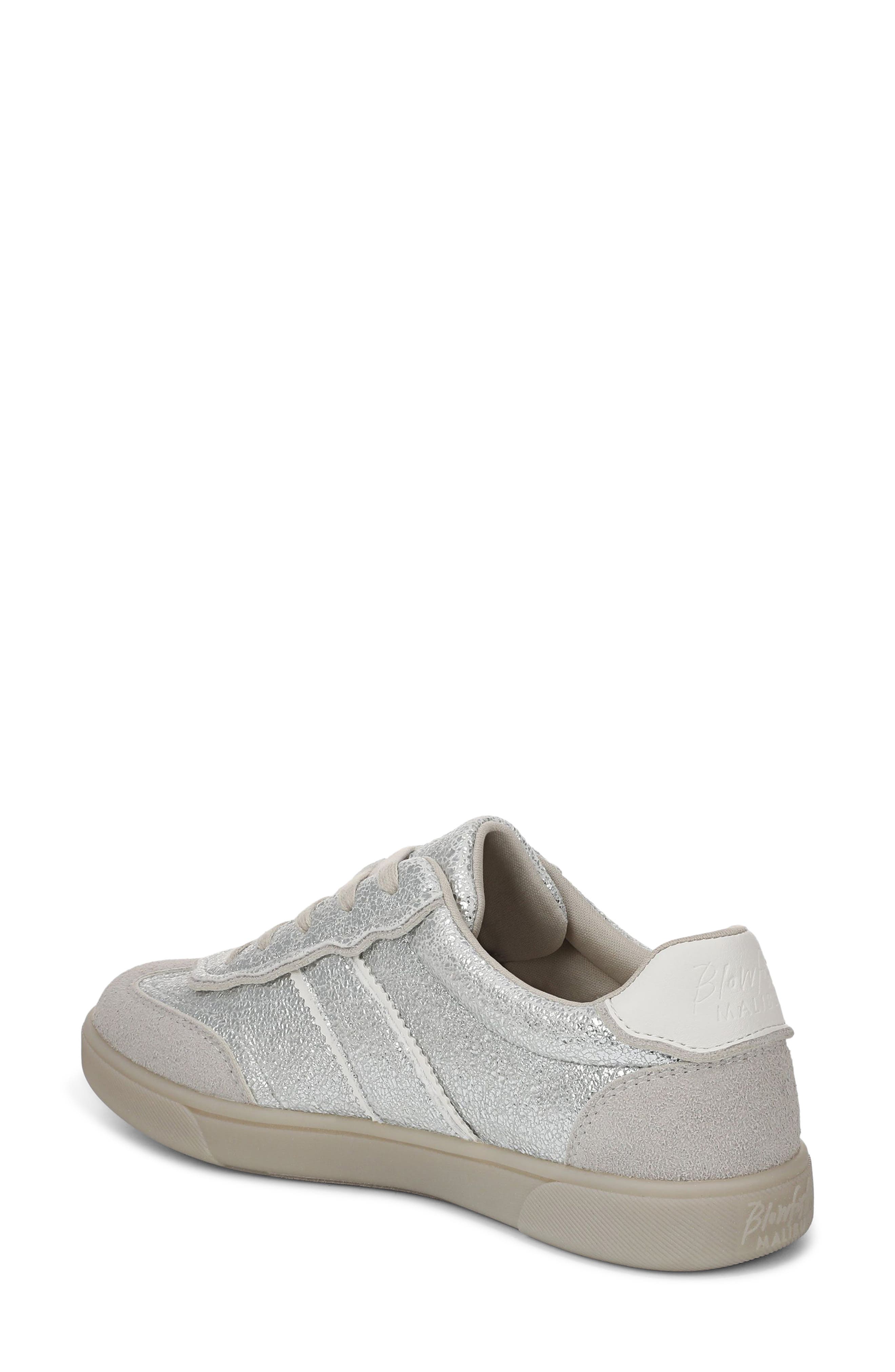 Blowfish Malibu Tastic 2 Sneaker, Alternate, color, Silver Faux Leather/ Suede