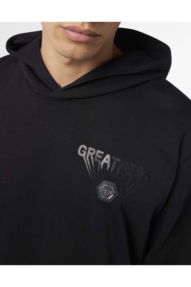 Fleece Hoodie Greatness Men, Alternate, color, black/black