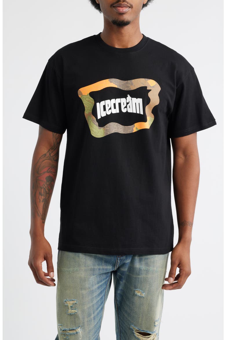 Worldwide Graphic T-Shirt, Main, color, BLACK