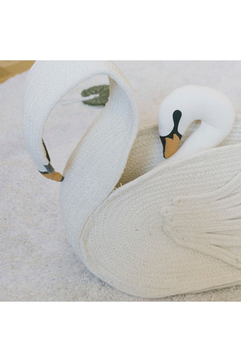 Basket Swan, Alternate, color, Ivory, Natural