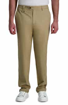 KARL LAGERFELD PARIS Stretch Cotton Straight Leg Dress Pants