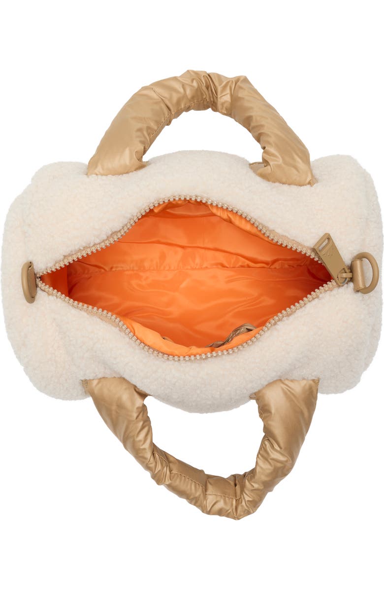 Pajar Valentina Fleece Crossbody Bag, Alternate, color, Champagne