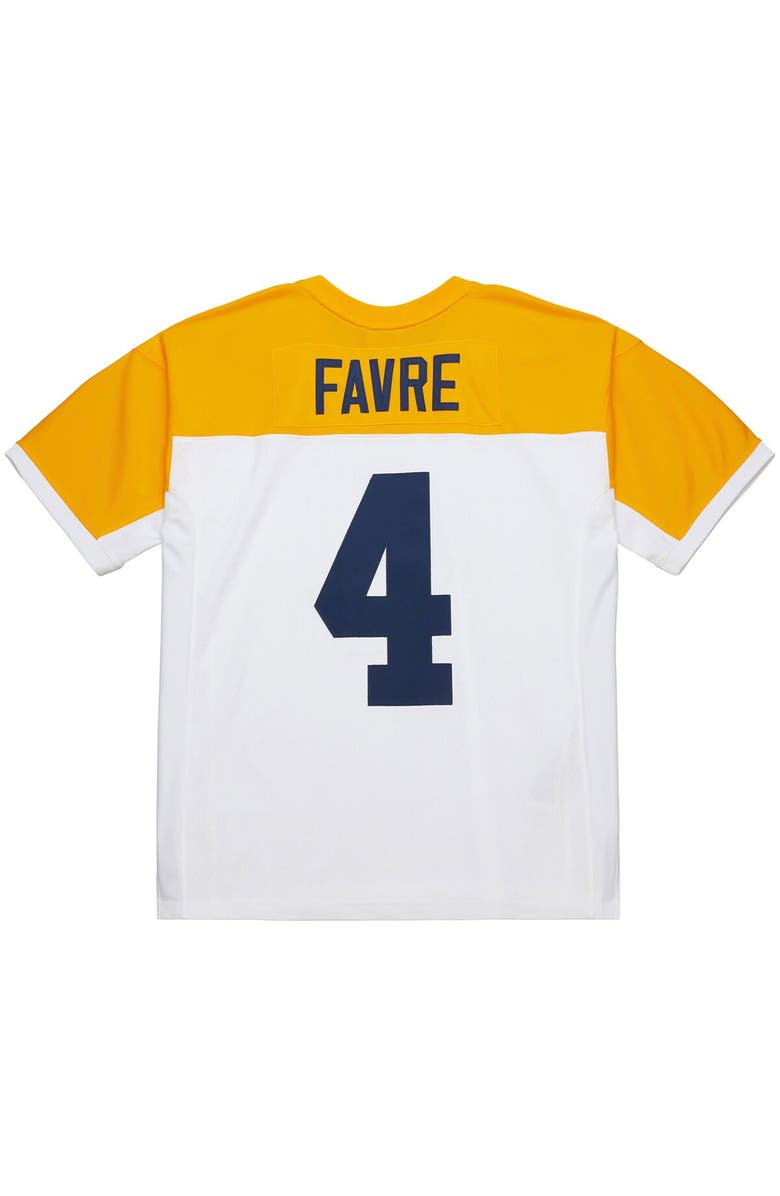 Mitchell & Ness Men's Mitchell & Ness Brett Favre White Green Bay Packers 1994 Legacy Replica Jersey, Alternate, color, White