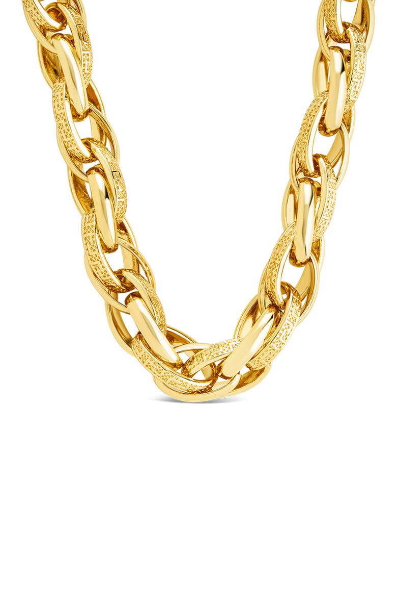 Sterling Forever Apolline Chunky Chain Necklace, Alternate, color, Gold