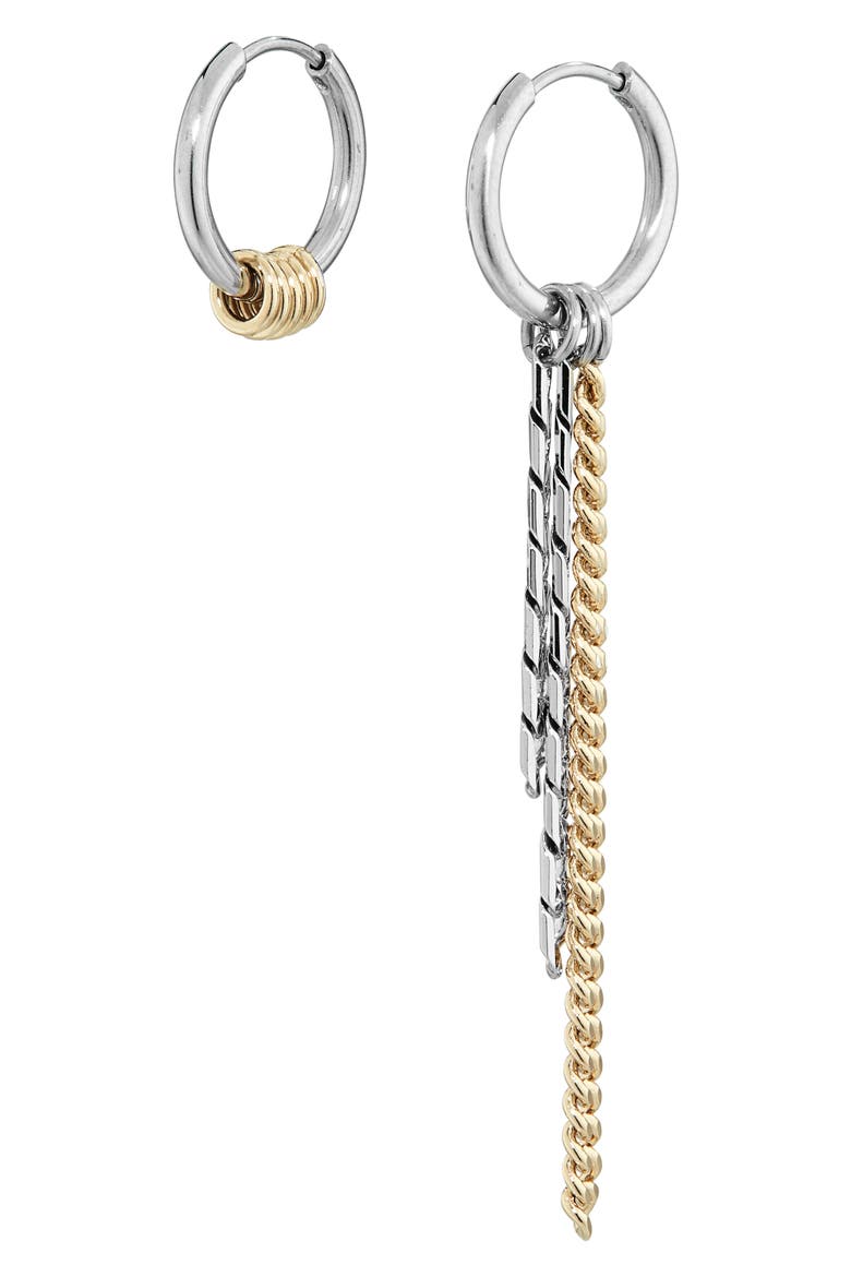 Jane Hoop Earrings, Alternate, color, GOLD AND PALLADIUM