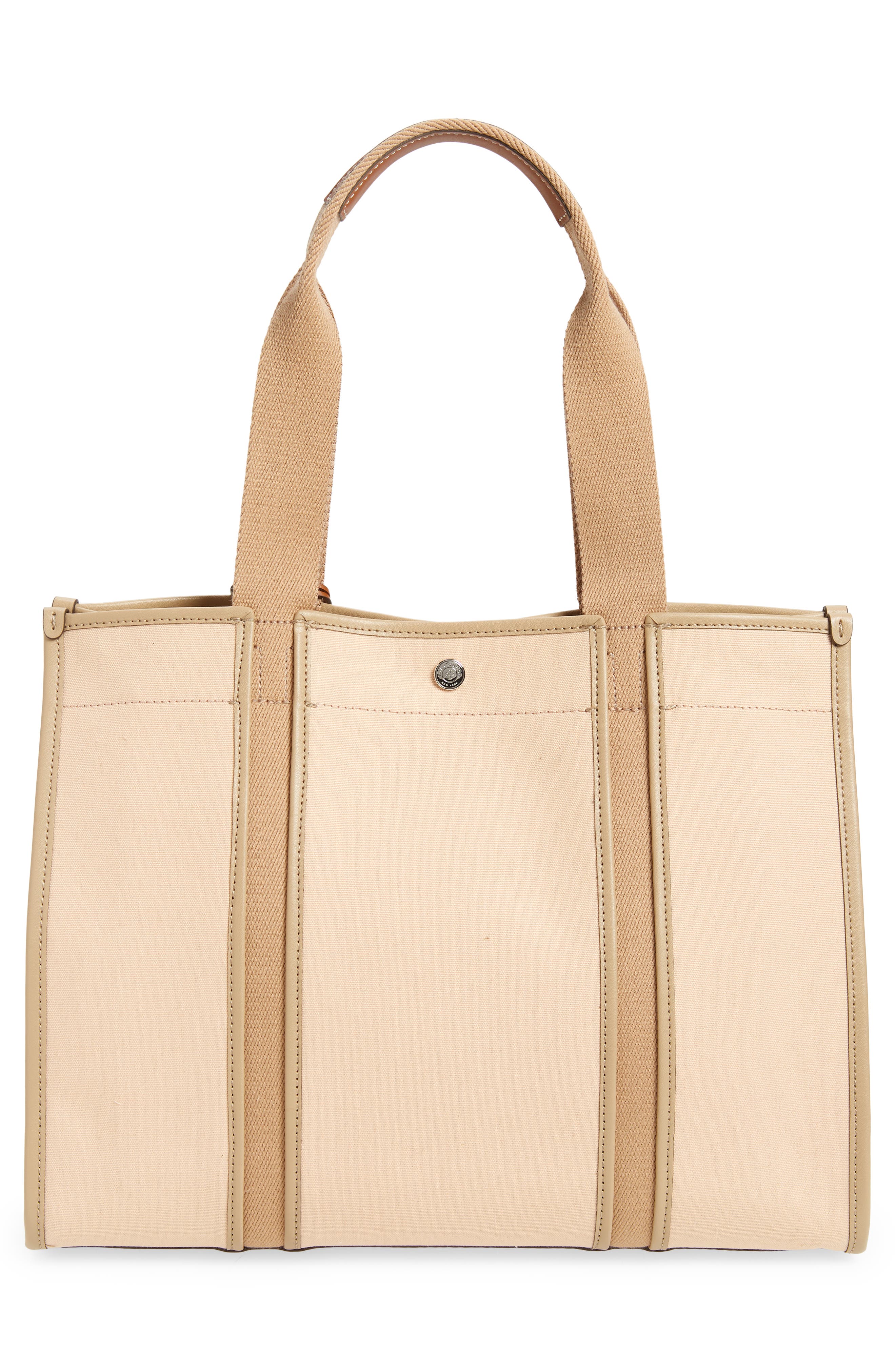Tory Twill Tote, Alternate, color, COY PINK