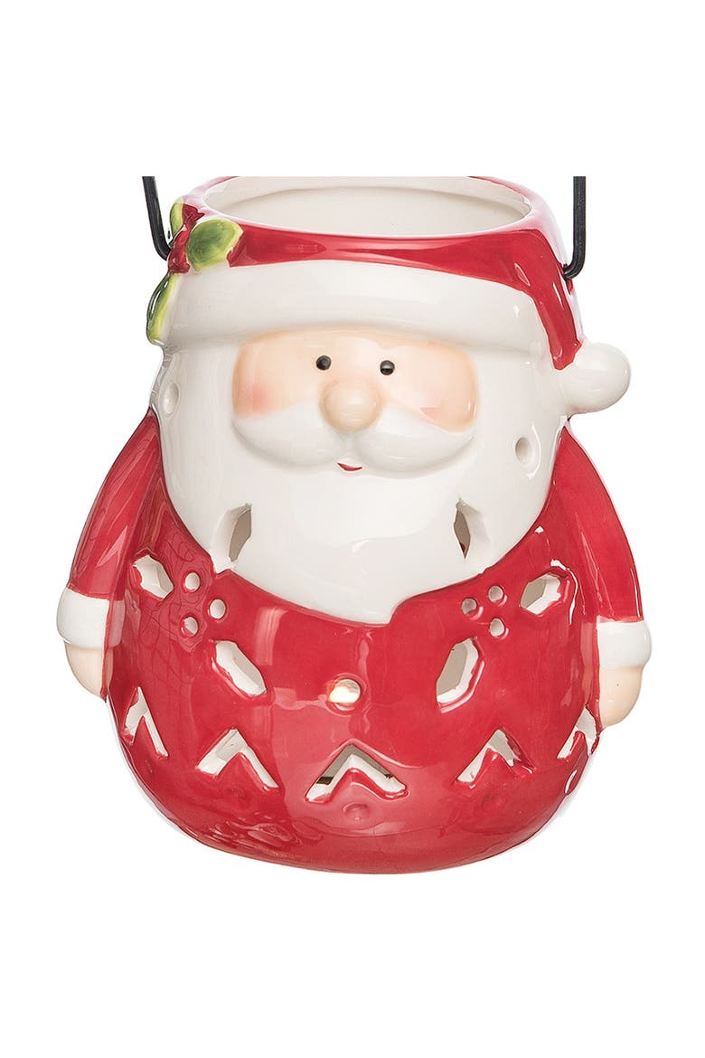 Santa Lantern, Alternate, color, Red