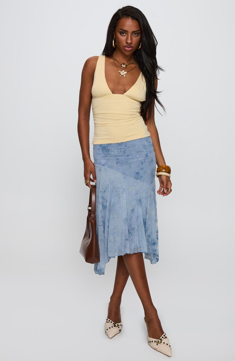 Princess Polly Sublime Ruched Top, Alternate, color, Yellow