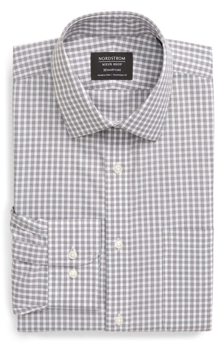 NORDSTROM MEN'S SHOP Smartcare<sup>™</sup> Traditional Fit Check Dress Shirt, Alternate, color,