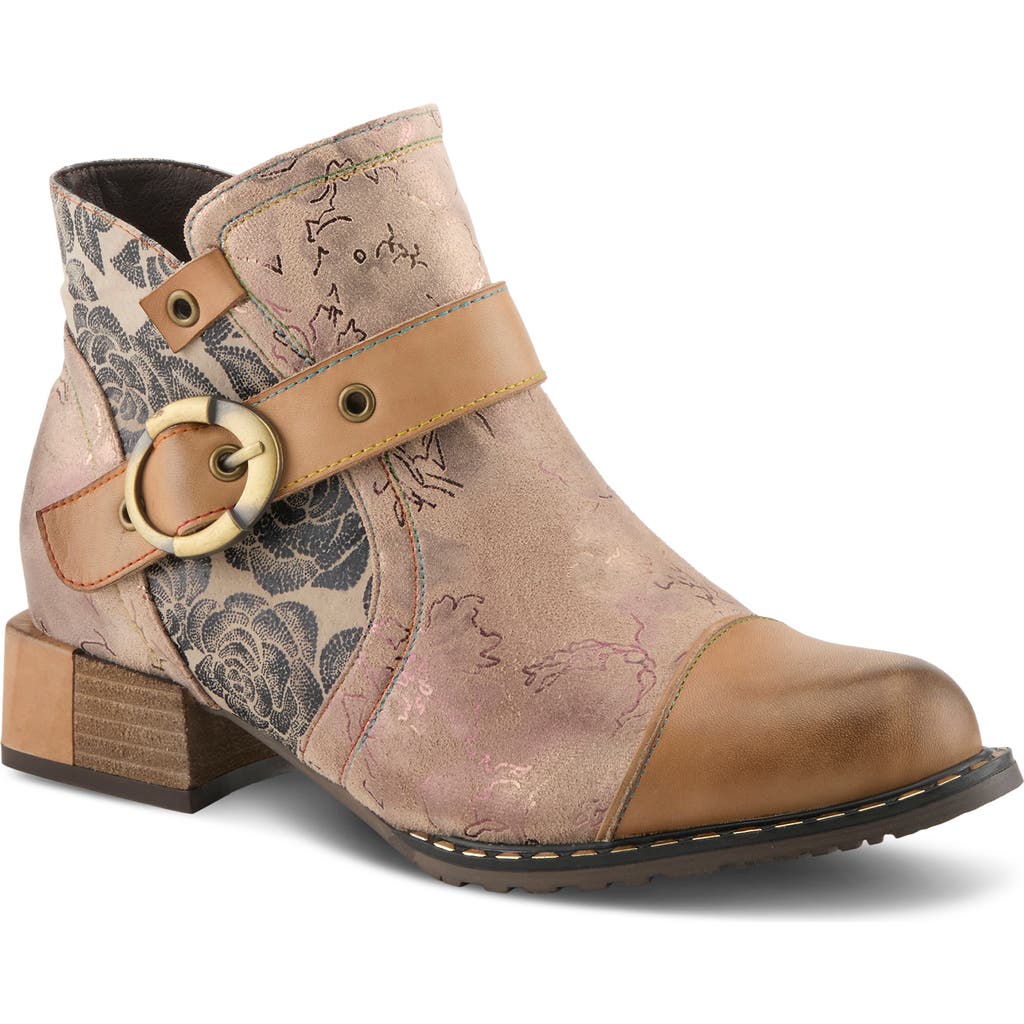 L'artiste By Spring Step Sipperb Cap Toe Bootie In Animal Print