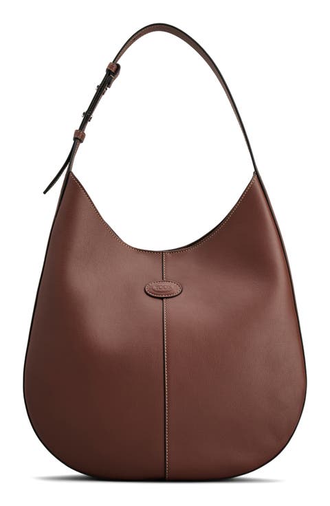 Medium Di Bag Leather Hobo Bag