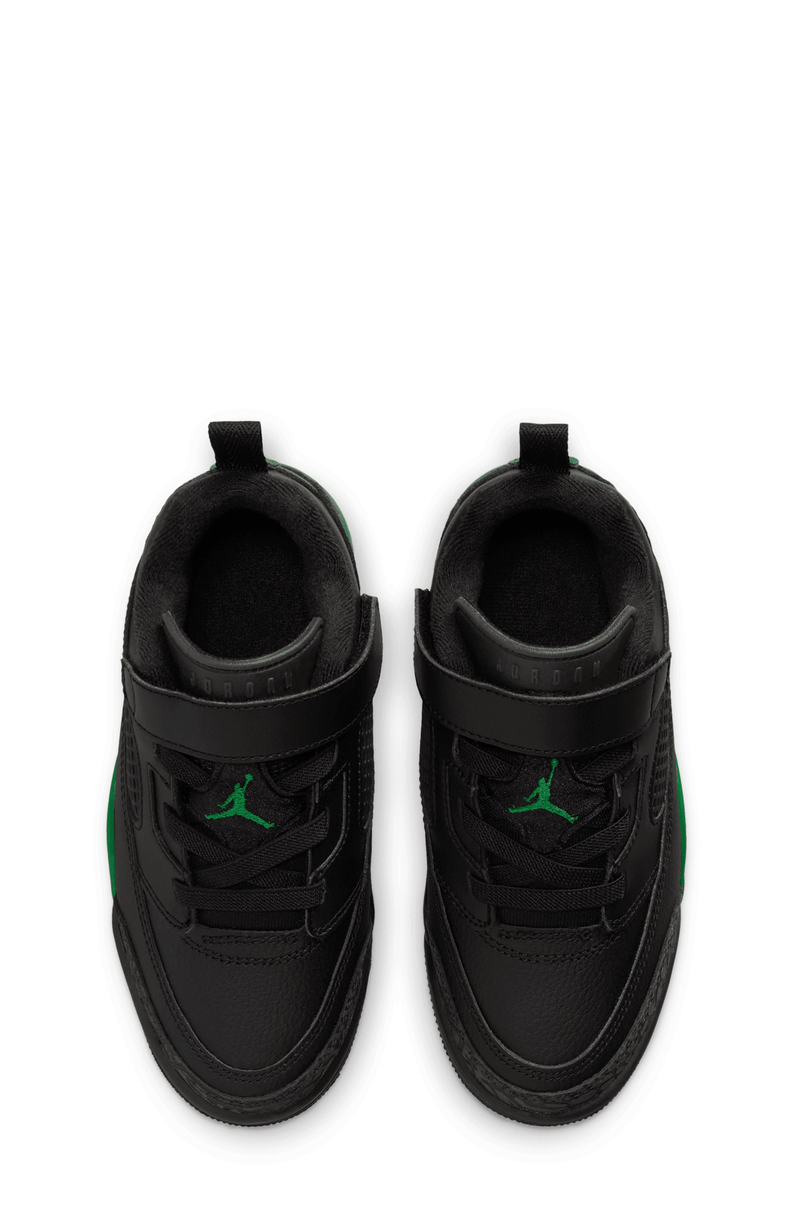 Jordan Kids' Spizike Low Sneaker, Alternate, color, Black/ Anthracite/ Pine Green