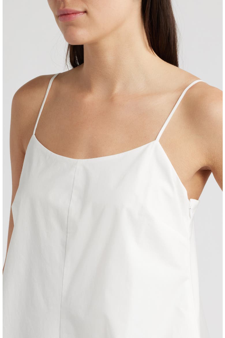 Blanca Bubble Hem Cotton Blend Minidress, Alternate, color, WHITE
