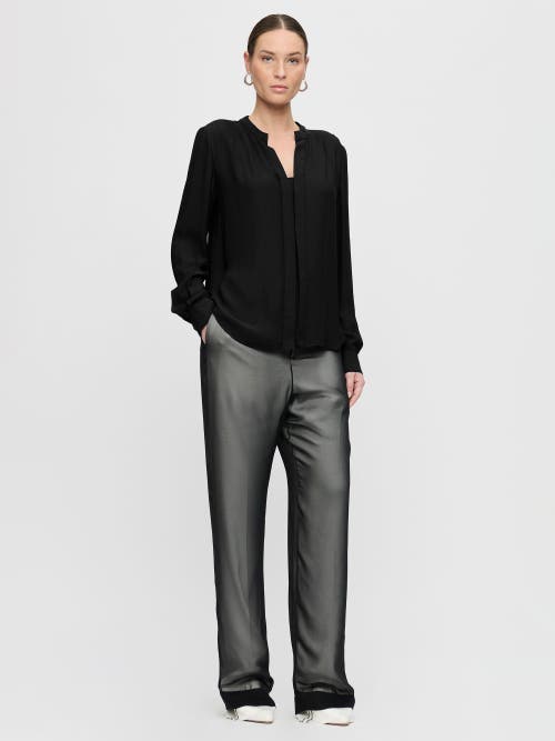 Callas Milano Athena Relaxed Fit Athena Long Sleeve Shirt In Black