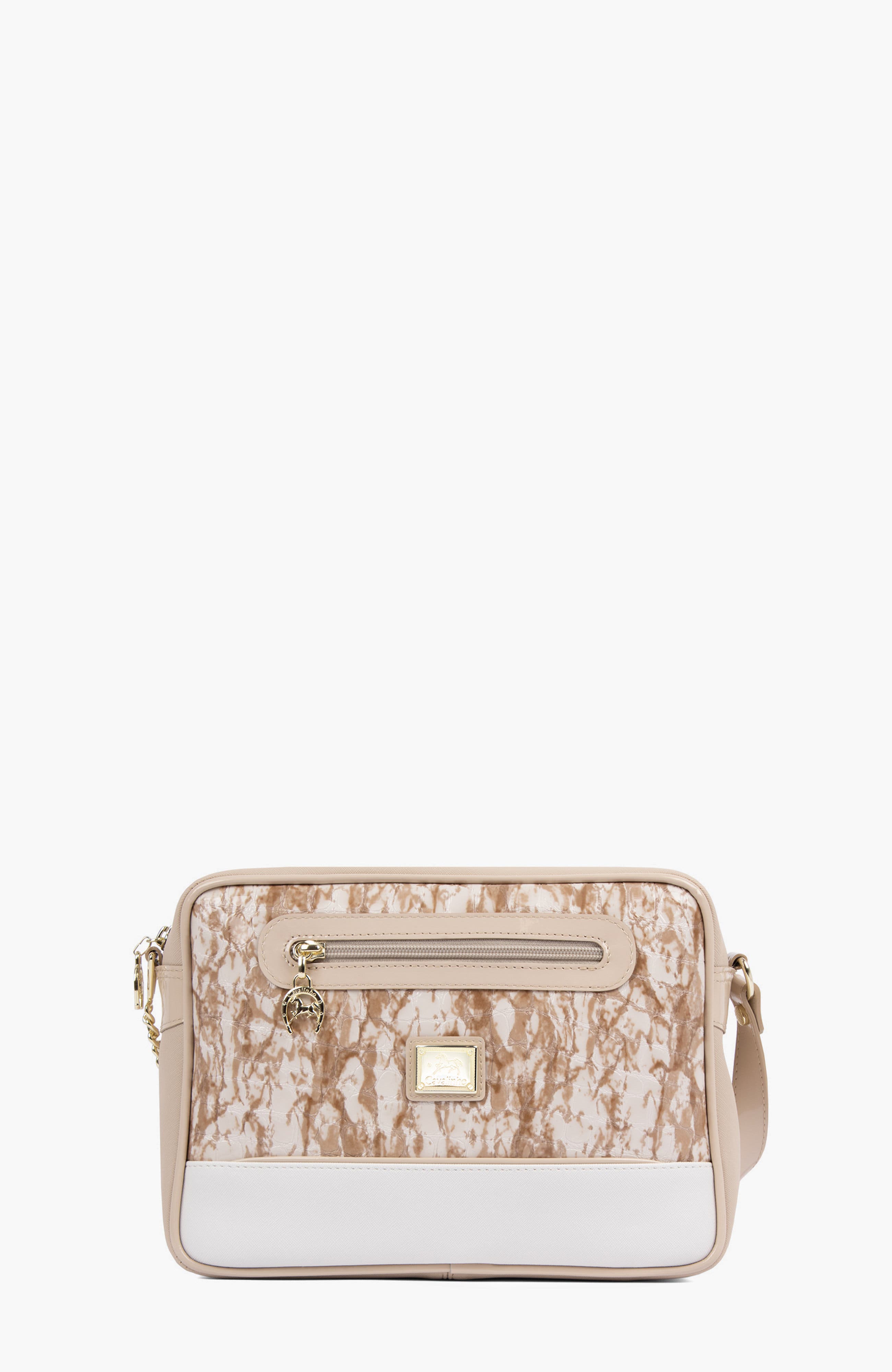 Beige / White