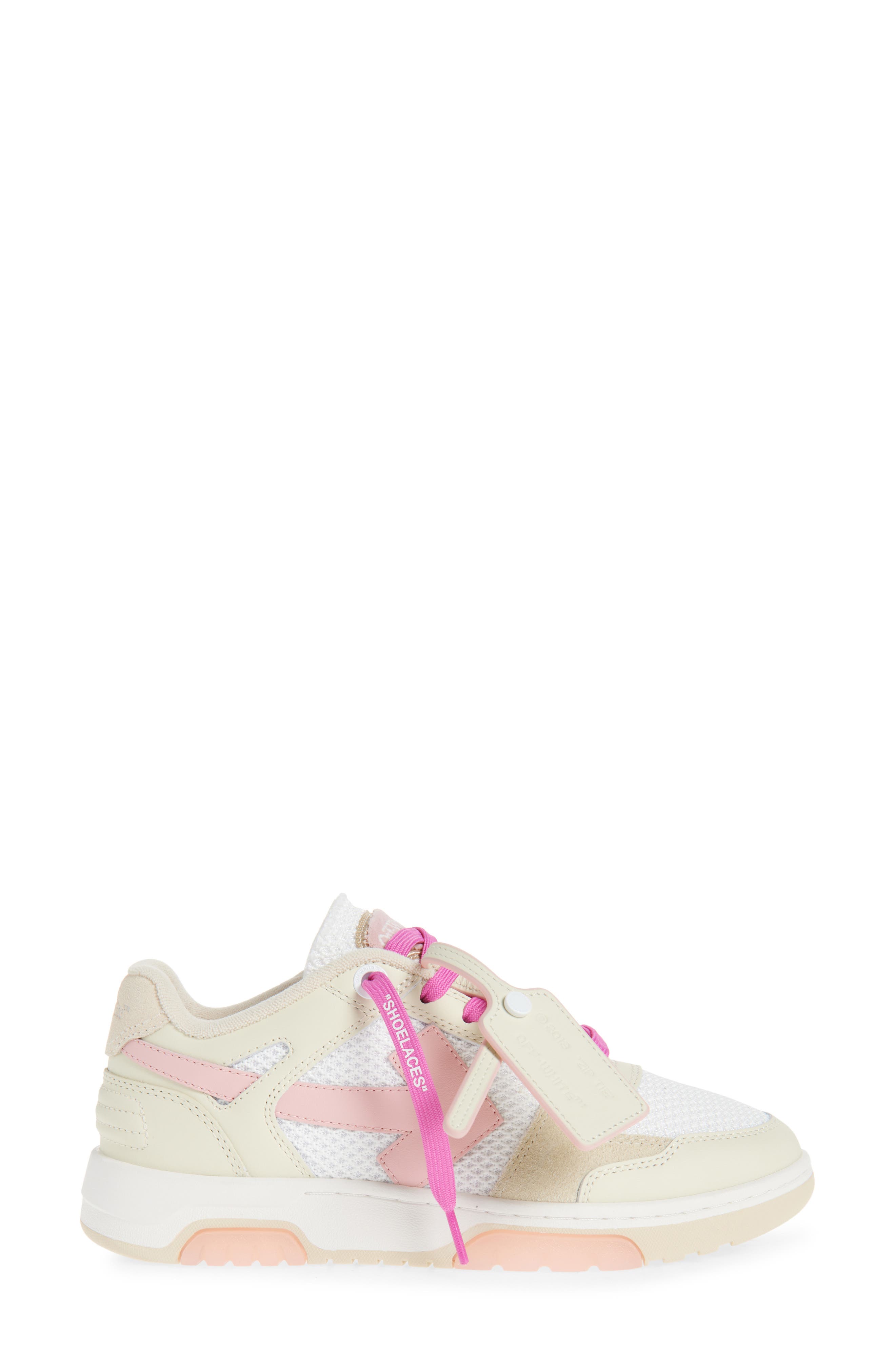 Off-White Slim Out of Office Sneaker, Alternate, color, Pink - Rose Pink