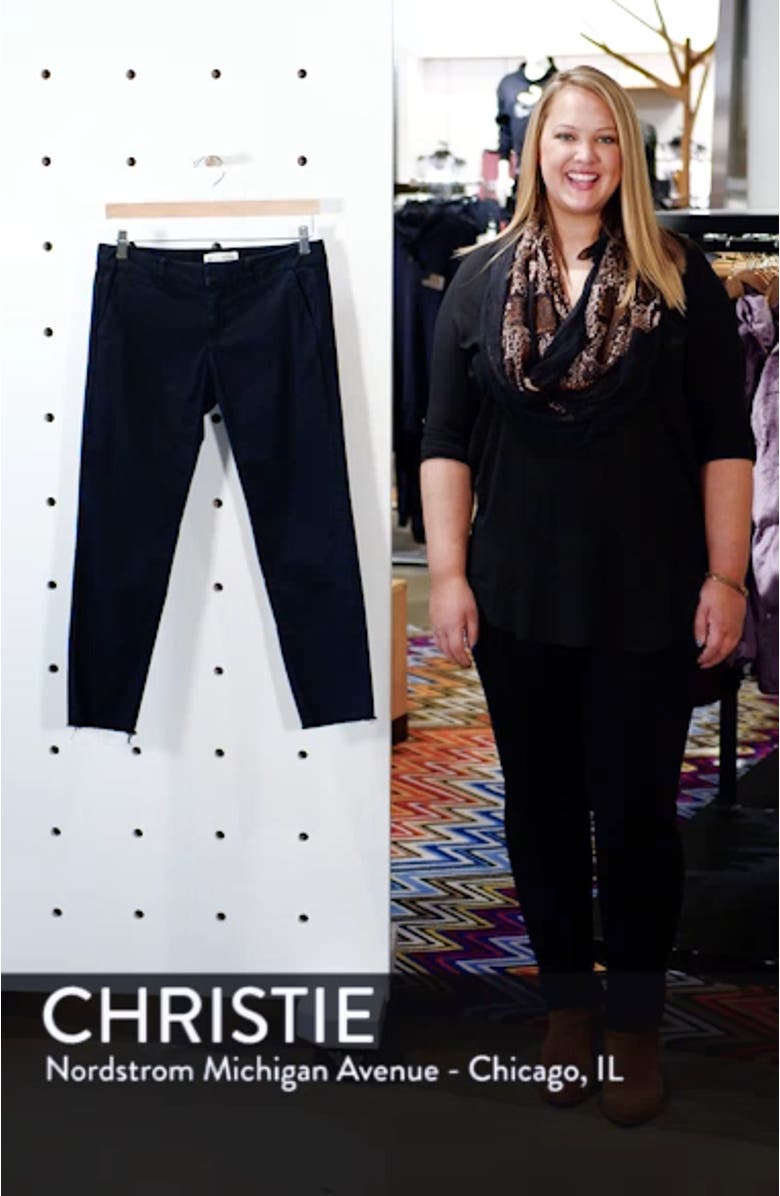 East Hampton Stretch Cotton Twill Crop Pants, sales video thumbnail