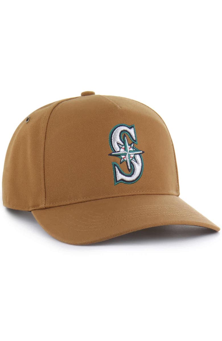 CARHARTT X 47 Men's Carhartt x '47  Brown Seattle Mariners Hitch Adjustable Hat, Alternate, color, Brown