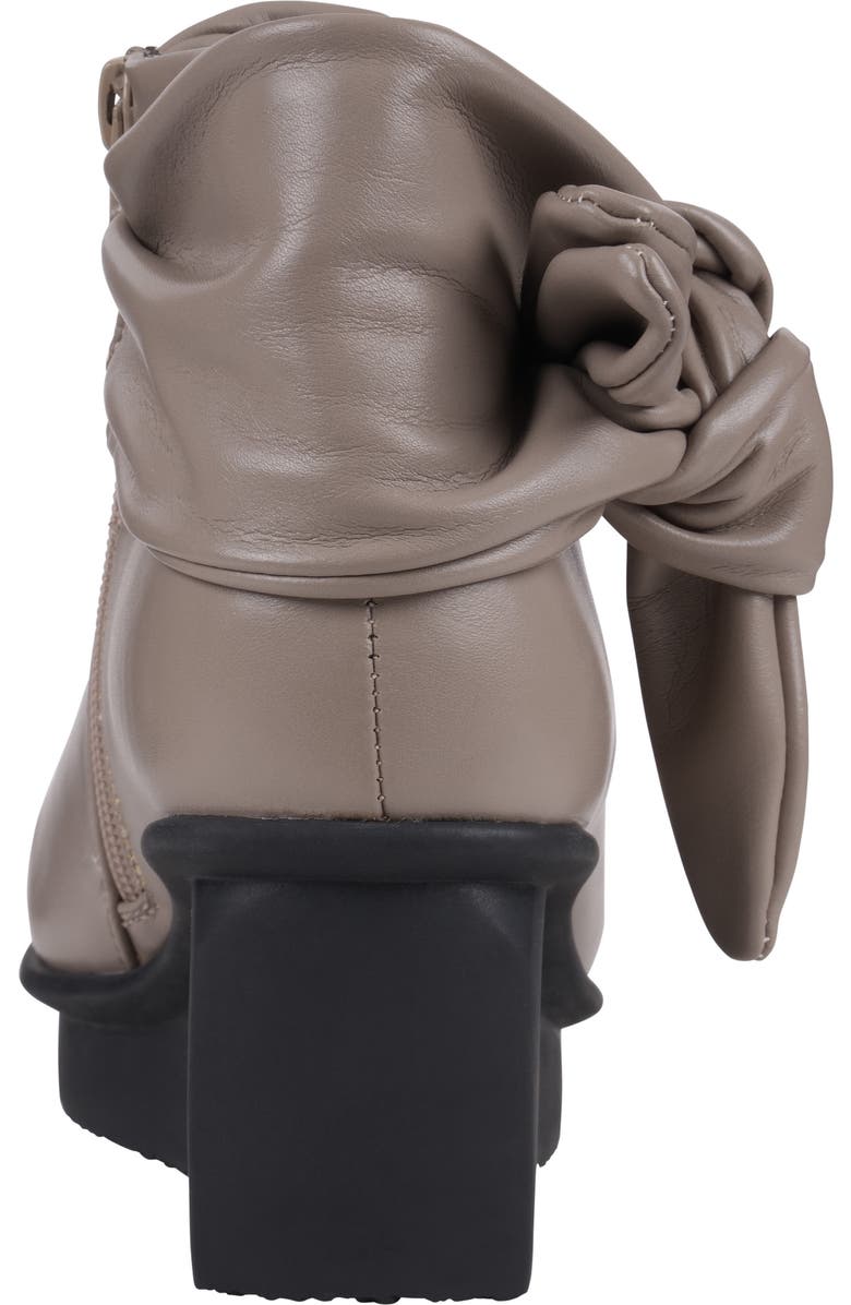 GOOD CHOICE NEW YORK Lavan Wedge Knot Bootie, Alternate, color, Taupe