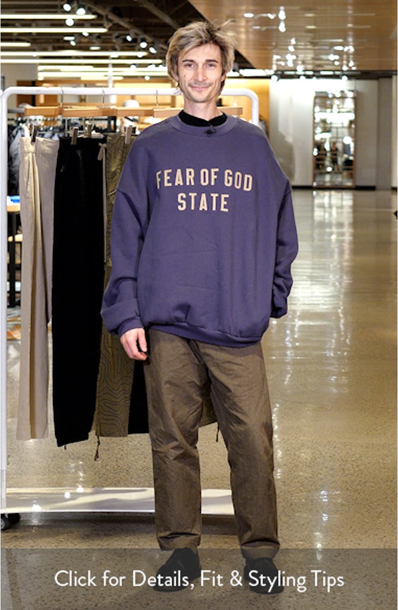 State Logo Cotton Fleece Graphic Sweatshirt, sales video thumbnail