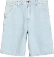 Carhartt Work In Progress Single Knee Loose Fit Denim Shorts