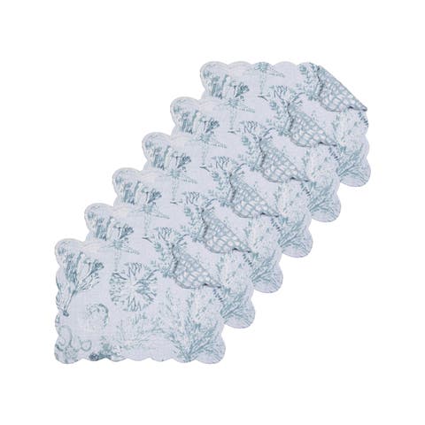Cerulean Breeze 100% Cotton Set of 6 Placemats 13" x 19"
