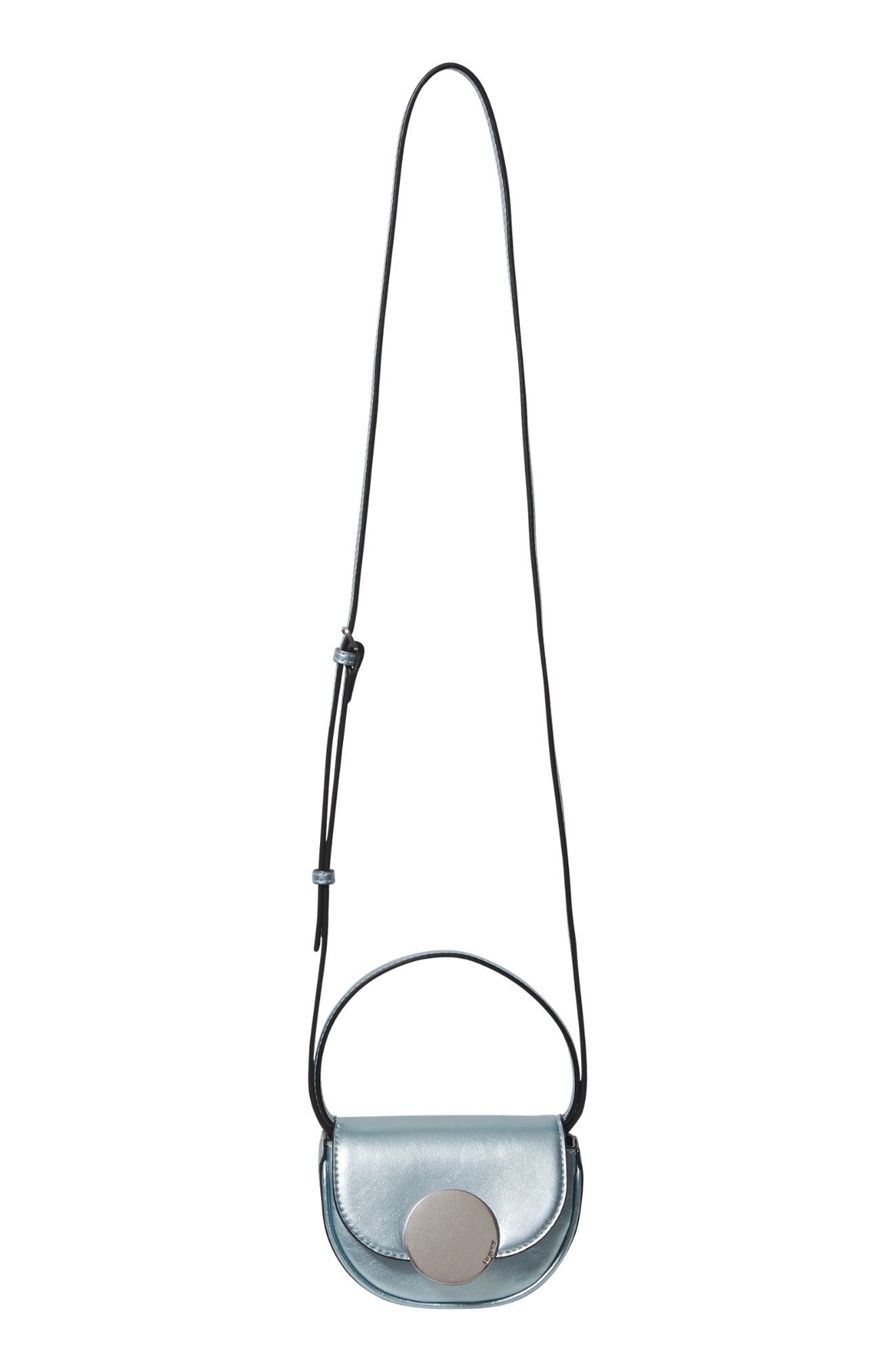 Oryany Petite Lottie Leather Top Handle Bag, Alternate, color, Blue Silver