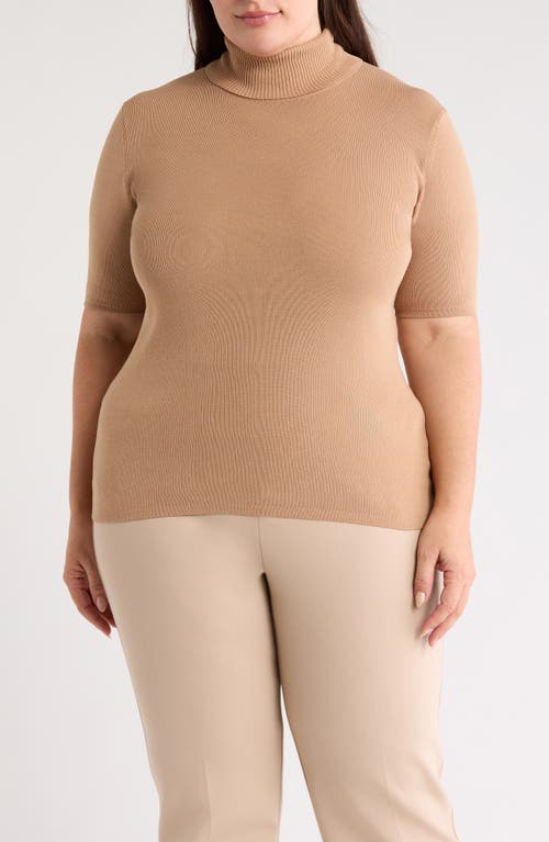Anne Klein Short Sleeve Turtleneck Sweater