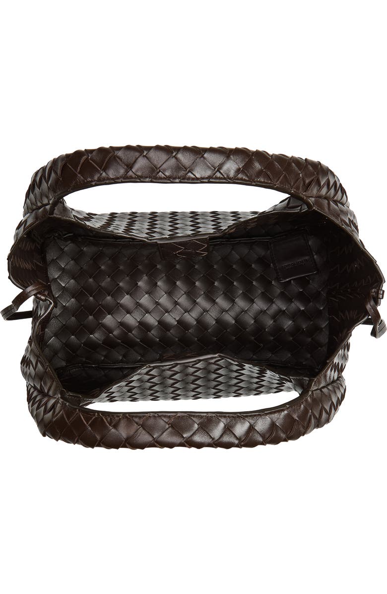 Bottega Veneta Campana Intrecciato Leather Shoulder Bag, Alternate, color, 2190 Fondant-M Brass