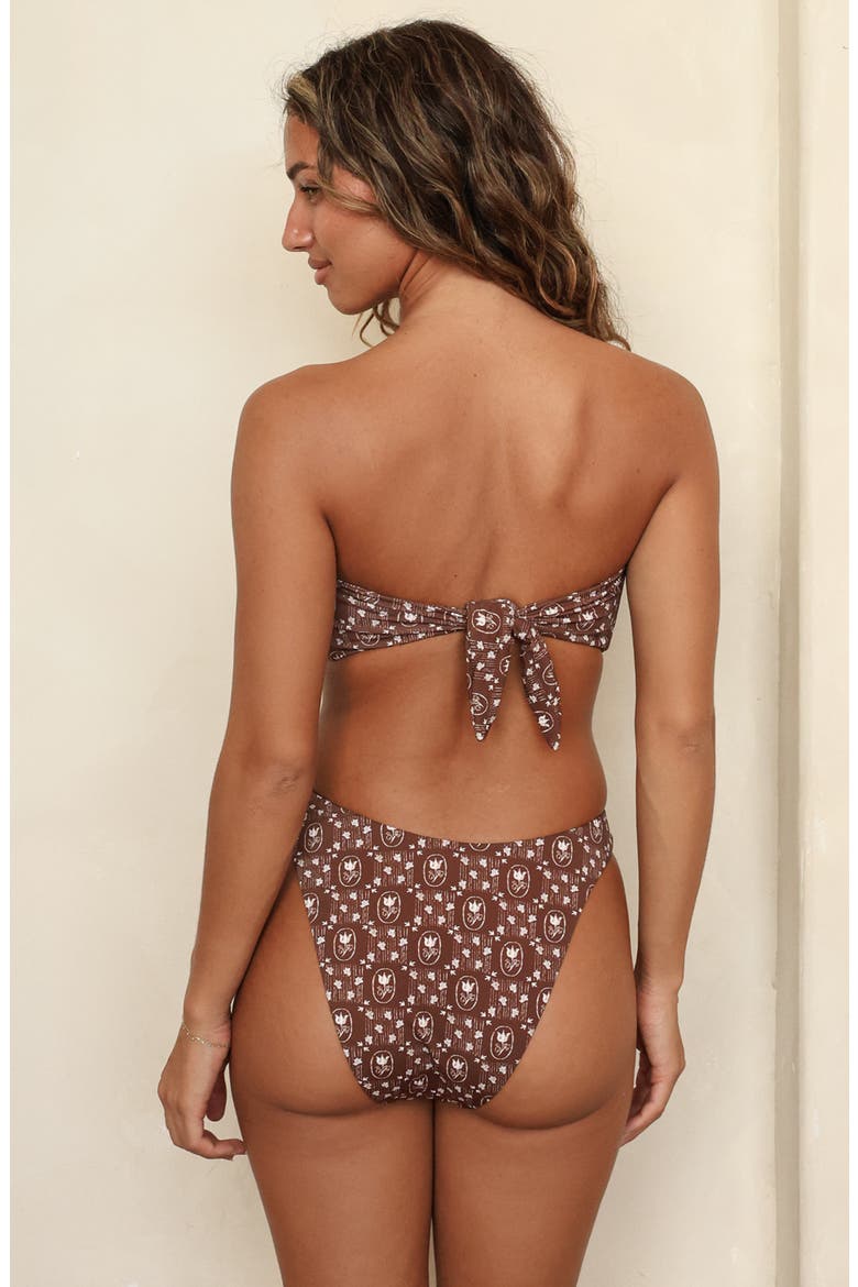 Dive In Super Cheeky Bikini Bottom, Alternate, color, Chocolate Bloom