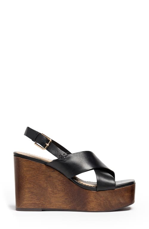 Cinq À Sept Vinny Platform Wedge Sandal In Black