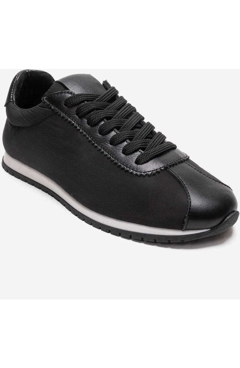 Forever & Always Shoes Unica Leather Sport Sneaker, Alternate, color, Black