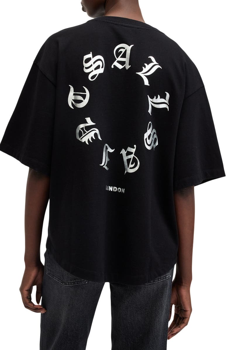 AllSaints Tieroth Amelie Cotton Graphic T-Shirt, Alternate, color, 