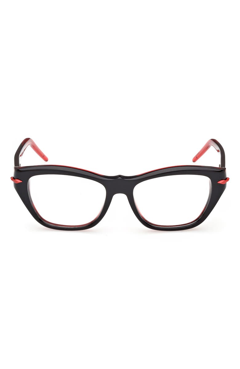 Christian Louboutin 52mm Butterfly Optical Glasses, Main, color,